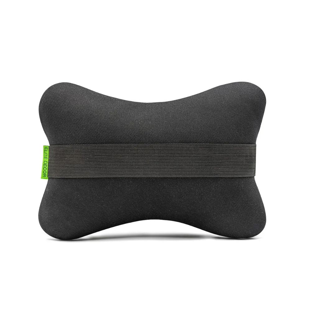 Автомобільний підголівник з екошкіри чорний Comfort Trip AMF 003-1 300x220x100