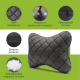 Автомобільний підголівник з екошкіри чорний Comfort Trip AMF 003-1 300x220x100