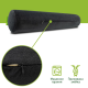 Подушка-валик чорний Comfort Trip PMF 003 550x100