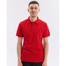 Медицинское поло мужское красное NEW