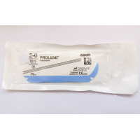 Хірургічна нитка Ethicon Пролен (Prolene) 2/0, довжина 75 см, 2 кол. голки 70 мм, W8400
