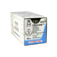 Хірургічна нитка Ethicon Пролен (Prolene) 2/0, довжина 90 см, 2 кол-ріж. голки 26 мм, W8976