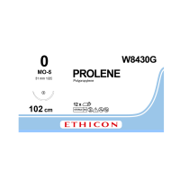 Хірургічна нитка Ethicon Пролін (Prolene) 0, довжина 100 см, кол. голка 31 мм W8430G