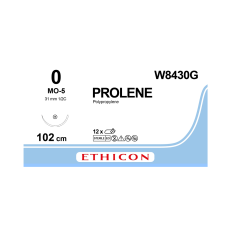 Хірургічна нитка Ethicon Пролін (Prolene) 0, довжина 100 см, кол. голка 31 мм W8430G
