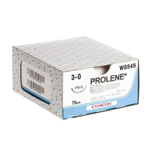 Хірургічна нитка Ethicon Пролен (Prolene) 3/0, довжина 75 см, ріж. голка 16 мм, W8549