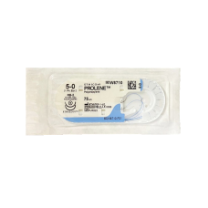 Хирургическая нить Ethicon Пролен (Prolene) 5/0, длина 75 см, 2 кол. иглы 13 мм, W8710