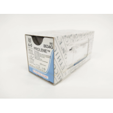 Хірургічна нитка Ethicon Пролен (Prolene) 4/0, довжина 45 см, ріж. голка 16 мм, 8634G (W525)