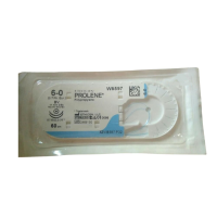 Хірургічна нитка Ethicon Пролен (Prolene) 6/0, довжина 60 см, 2 кол. голки 11 мм, W8597 (8610H)