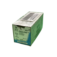 Хірургічна нитка Ethicon Пролен (Prolene) 8/0, довжина 13 см, кол. голка 6,5 мм, W2775