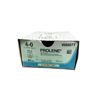 Хирургическая нить Ethicon Пролен (Prolene) 4/0, длина 45см, реж. игла 16мм, W8007T (8634H)