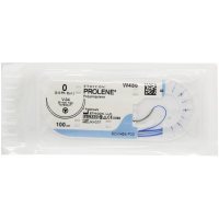 Хирургическая нить Ethicon Пролен (Prolene) 0, длина 100 см, кол-реж. игла 36 мм, W486