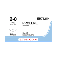 Хірургічна нитка Ethicon Пролен (Prolene) 2/0, довжина 75 см, звор-ріж. голка 30 мм, EH7121H