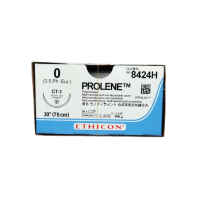 Хирургическая нить Ethicon Пролен (Prolene) 0, длина 75 см, кол. игла 36 мм 8424H