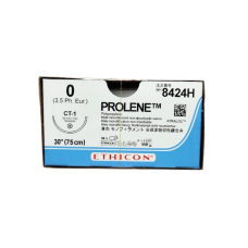Хірургічна нитка Ethicon Пролін (Prolene) 0, довжина 75 см, кол. голка 36 мм 8424H
