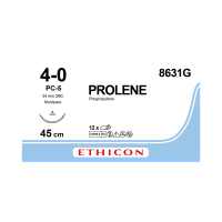 Хирургическая нить Ethicon Пролен (Prolene) 4/0, длина 45 см, реж. игла 19 мм Prime 8631G (W8011T)