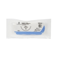 Хірургічна нитка Ethicon Пролен (Prolene) 0, довжина 100 см, кол. голка 40 мм, W8434