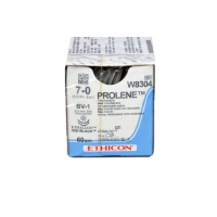 Хірургічна нитка Ethicon Пролен (Prolene) 7/0, довжина 60 см, 2 кол. голки 9,3 мм, W8304