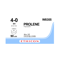 Хирургическая нить Ethicon Пролен (Prolene) 2/0, длина 75 см, 2 кол. иглы 26 мм, W8355