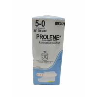 Хірургічна нитка Ethicon Пролен (Prolene) 5/0, довжина 90 см, 2 кол-ріж. голки 17 мм, 8934H (W8830)