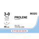 Хірургічна нитка Ethicon Пролен (Prolene) 3/0, довжина 45 см, П-ріжуча голка 19 мм 8632G