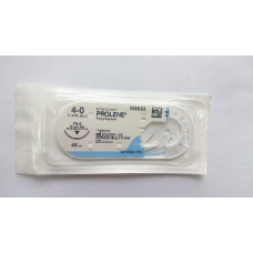 Хирургическая нить Ethicon Пролен (Prolene) 4/0, длина 45 см, обр-реж. игла 19 мм, W8683