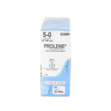 Хирургическая нить Ethicon Пролен (Prolene) 5/0, длина 90 см, 2 кол. иглы 17 мм, 8356H (W8330)