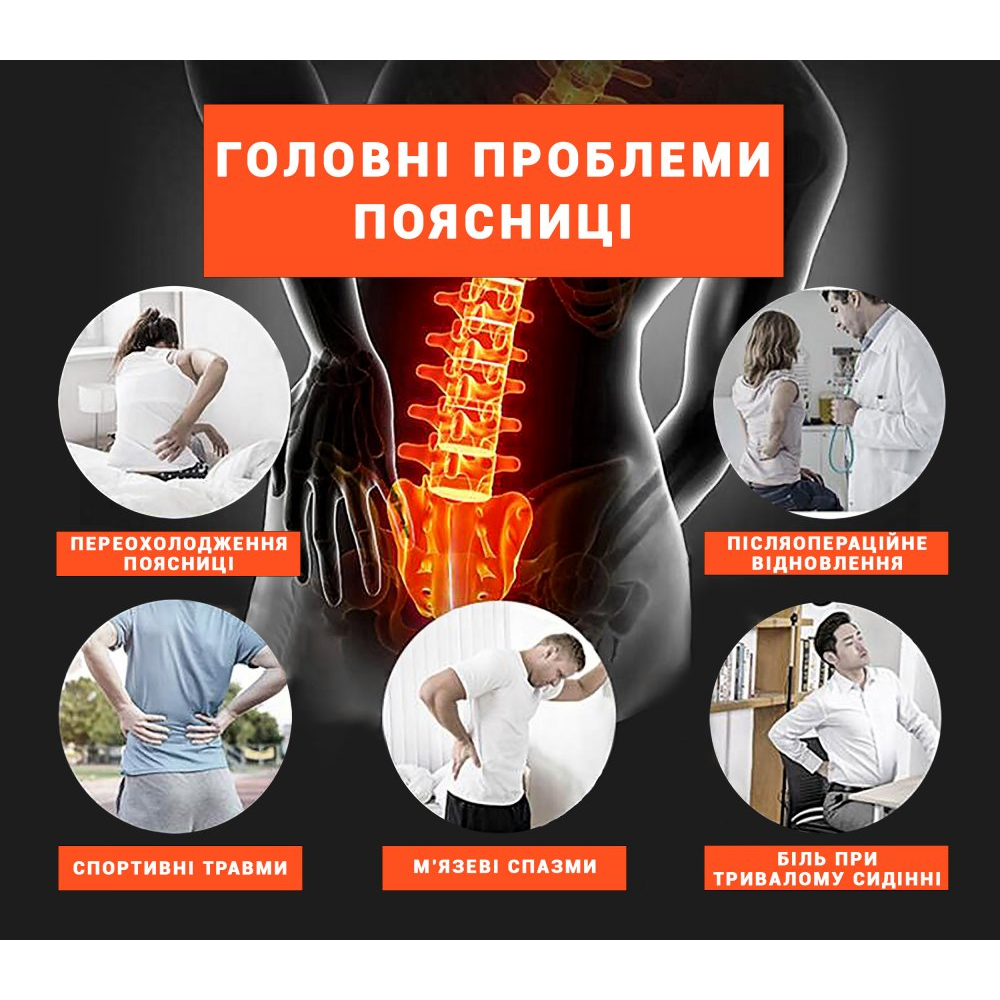 Бандаж Поясничный ANRI.E. BS-001 с Рёбрами Жёсткости (Синий)