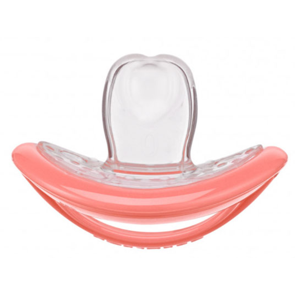 Набор соска + контейнер для хранения Curaprox Babysoother coral/0 (Коралловый цвет) (0-7 месяцев)