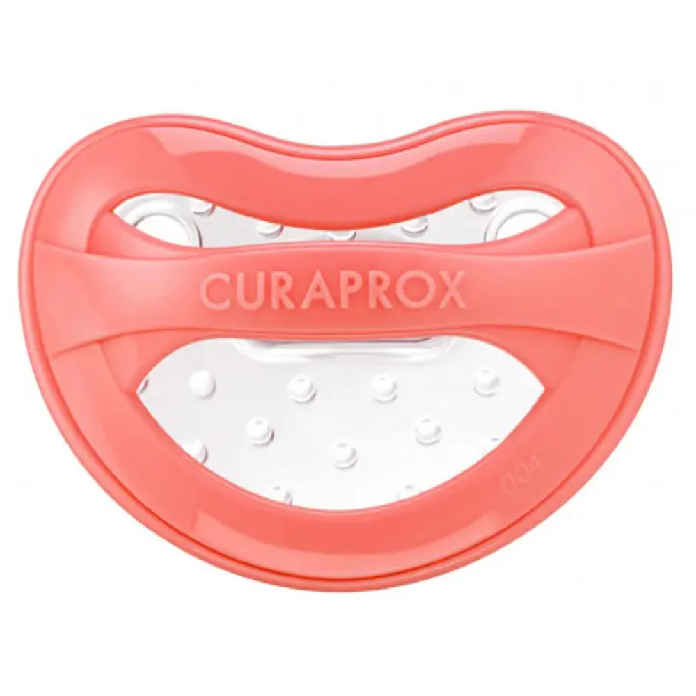 Набор соска + контейнер для хранения Curaprox Babysoother coral/2 (Коралловый) (18-36 месяцев)