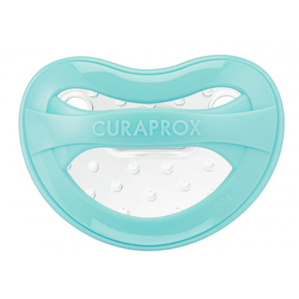 Набор соска + контейнер для хранения Curaprox Babysoother green/1 (Бирюзовый) (7-18 месяцев)