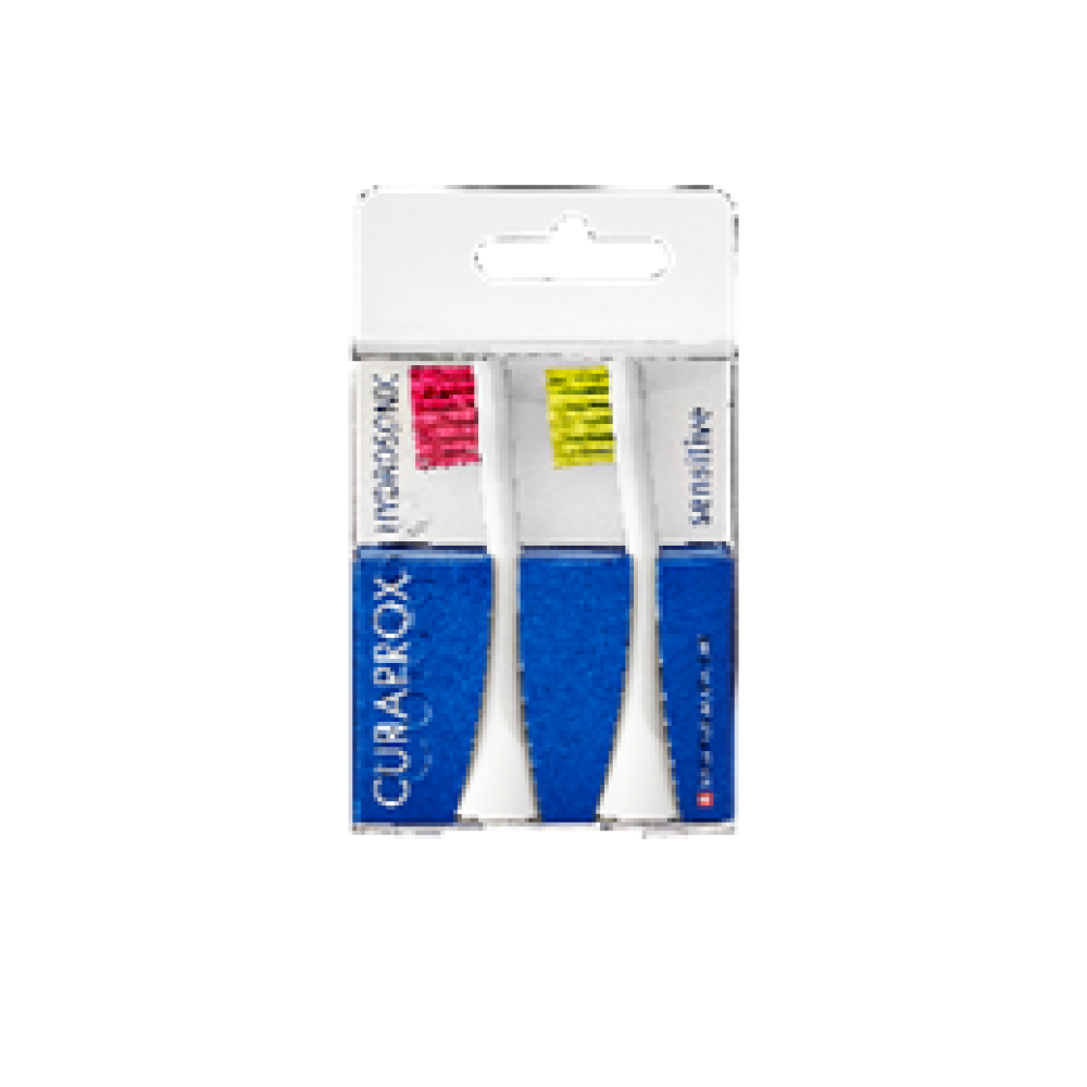 Насадки Sensitive для звуковой щетки Curaprox Hydrosonic ortho (2 шт.) (Цвета в ассорт.)