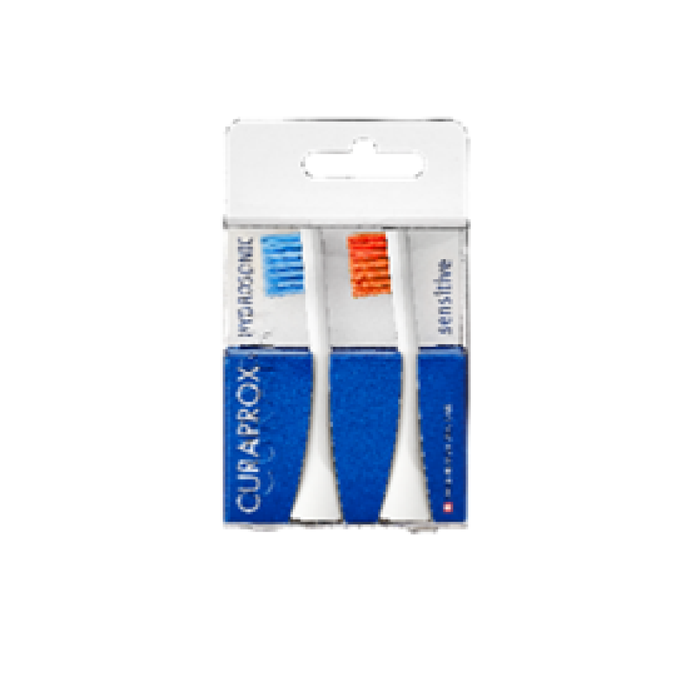 Насадки Sensitive для звуковой щетки Curaprox Hydrosonic ortho (2 шт.) (Цвета в ассорт.)