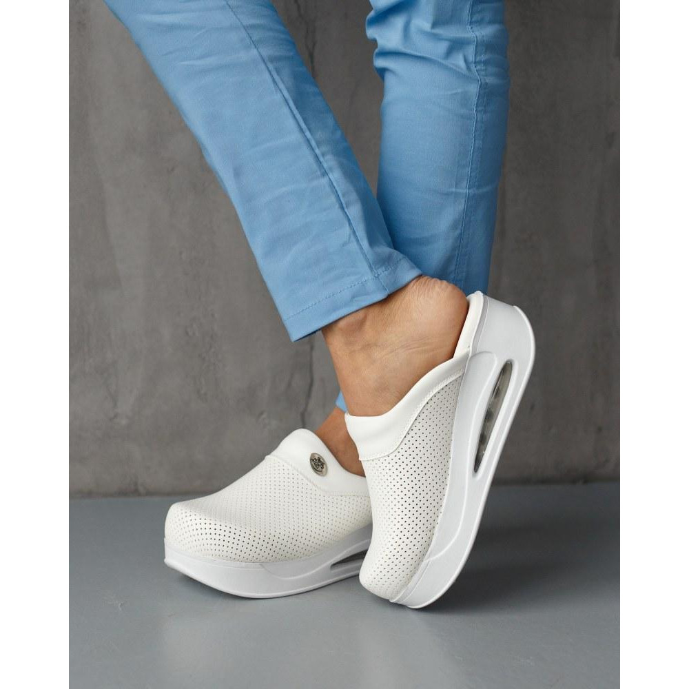 Обувь медицинская сабо Pearly White с подошвой AirMax