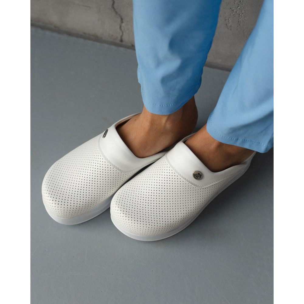 Обувь медицинская сабо Pearly White с подошвой AirMax