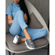Взуття медичне сабо Health gray з підошвою AirMax