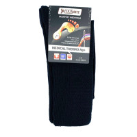 Диабетические носки с серебром черные FootMate Medical Thermo AG+