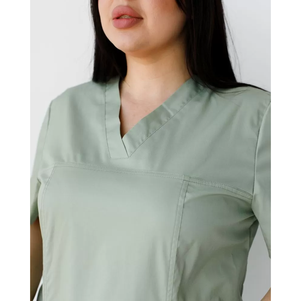 Медицинский женский костюм Топаз фисташковый NEW +SIZE