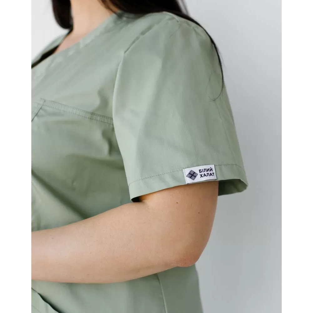 Медицинский женский костюм Топаз фисташковый NEW +SIZE