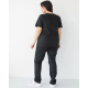 Медичний костюм жіночий Топаз чорний NEW +SIZE