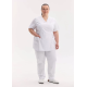 Медичний костюм жіночий Кіото білий +SIZE