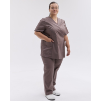 Медицинский костюм женский Киото какао +SIZE