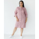 Медичний халат жіночий Валері попелясто-рожевий +SIZE