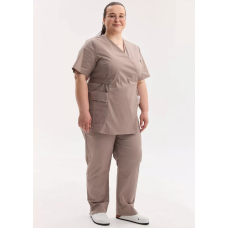 Медицинский костюм женский Киото мокко +SIZE