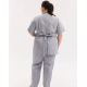 Медицинский костюм женский Киото серый +SIZE