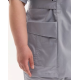 Медицинский костюм женский Киото серый +SIZE