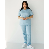 Медицинский костюм женский Топаз лазурный NEW +SIZE