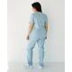 Медичний костюм жіночий Топаз лазурний NEW +SIZE