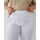 Медичні штани жіночі джогери білі +SIZE