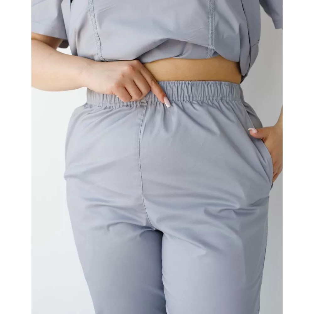 Медицинский костюм женский Топаз серый NEW +SIZE