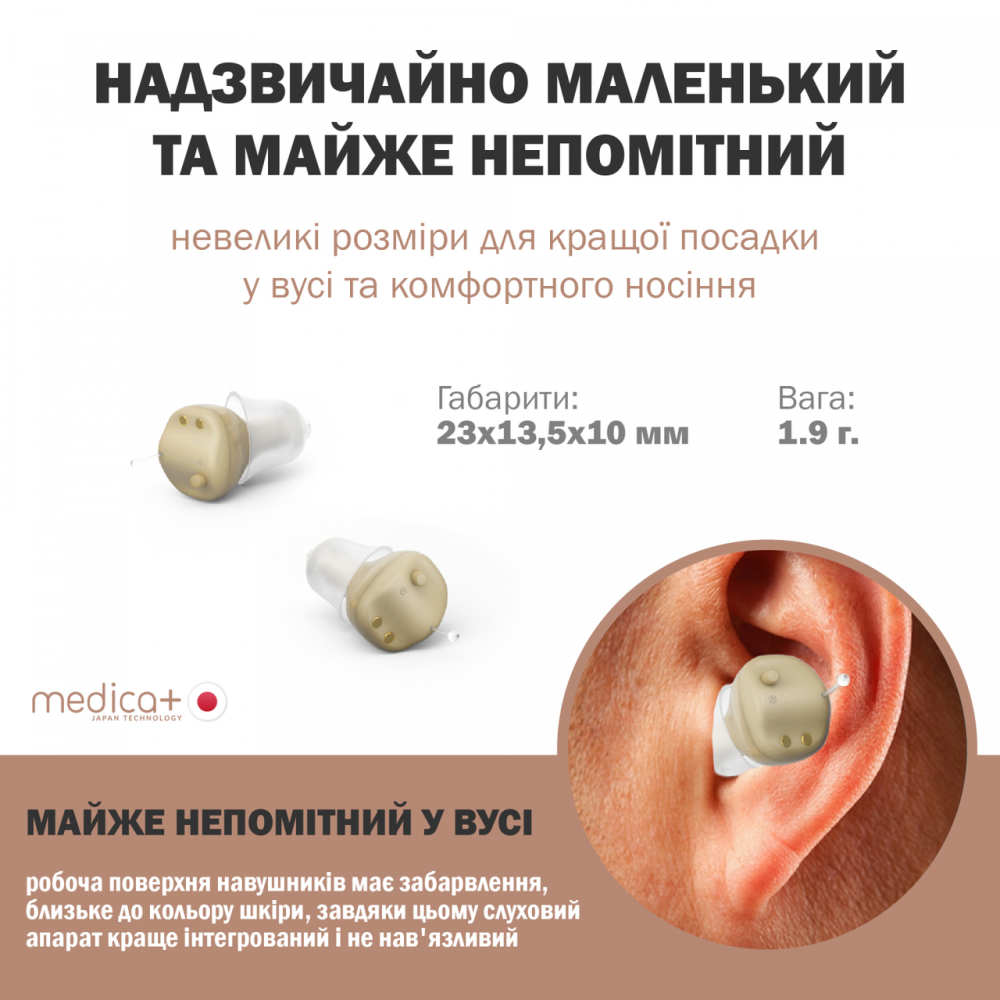Універсальний слуховий апарат Medica+ Sound Control 16